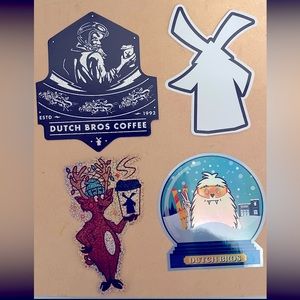Christmas Dutch bros stickers